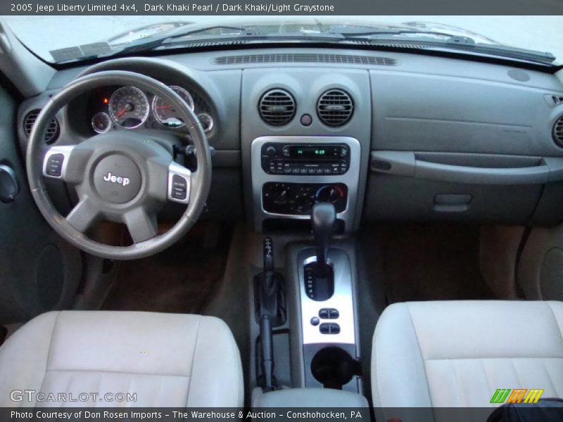 Dark Khaki Pearl / Dark Khaki/Light Graystone 2005 Jeep Liberty Limited 4x4