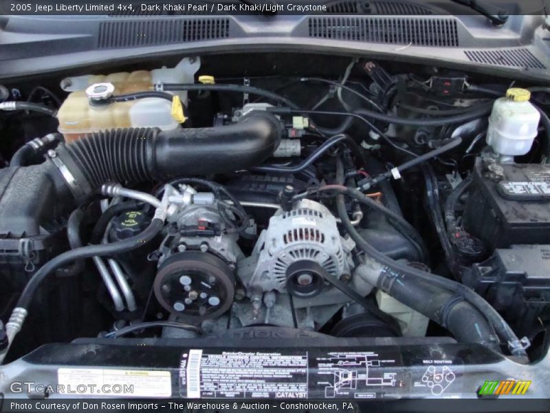 Dark Khaki Pearl / Dark Khaki/Light Graystone 2005 Jeep Liberty Limited 4x4