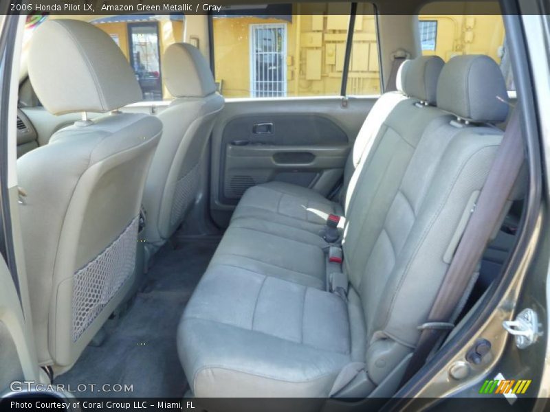Amazon Green Metallic / Gray 2006 Honda Pilot LX