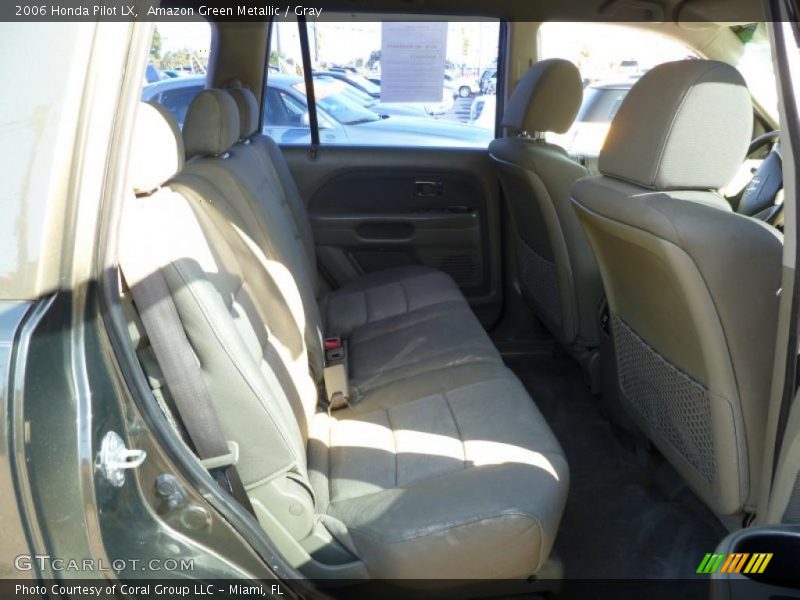 Amazon Green Metallic / Gray 2006 Honda Pilot LX