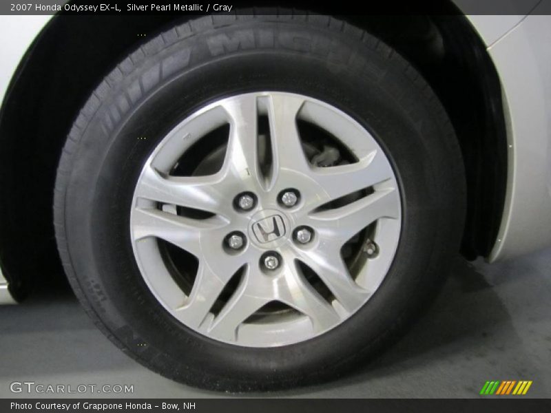 Silver Pearl Metallic / Gray 2007 Honda Odyssey EX-L