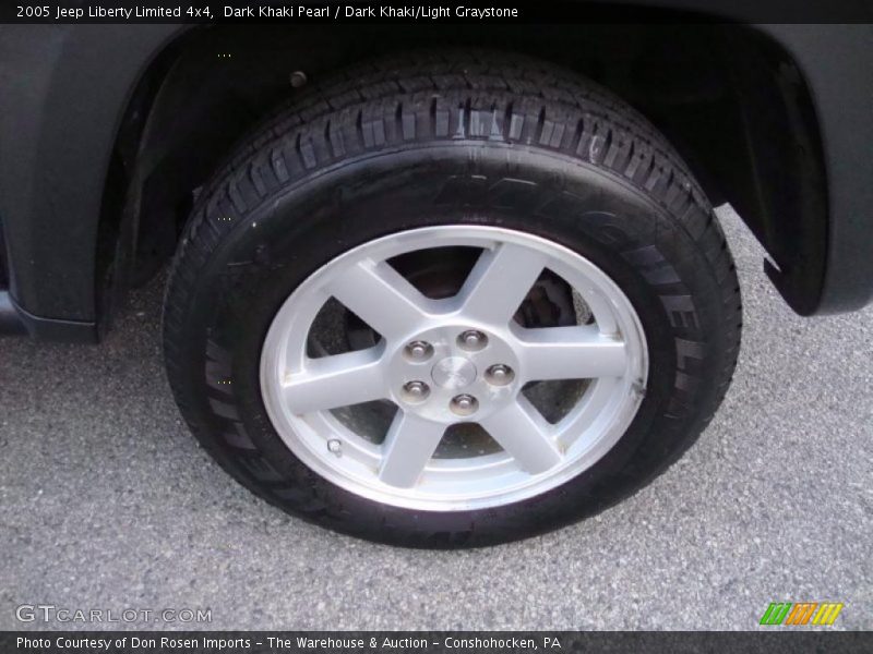 Dark Khaki Pearl / Dark Khaki/Light Graystone 2005 Jeep Liberty Limited 4x4