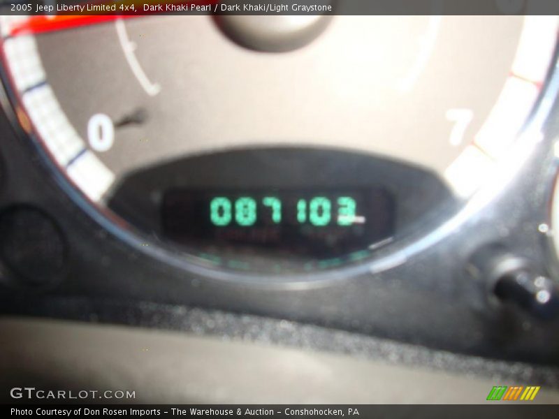 Dark Khaki Pearl / Dark Khaki/Light Graystone 2005 Jeep Liberty Limited 4x4