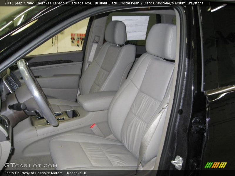 Brilliant Black Crystal Pearl / Dark Graystone/Medium Graystone 2011 Jeep Grand Cherokee Laredo X Package 4x4