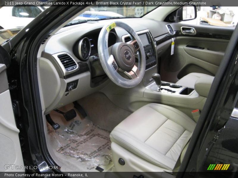 Brilliant Black Crystal Pearl / Dark Graystone/Medium Graystone 2011 Jeep Grand Cherokee Laredo X Package 4x4
