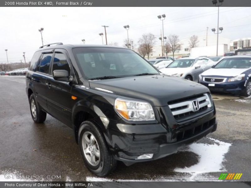 Formal Black / Gray 2008 Honda Pilot EX 4WD