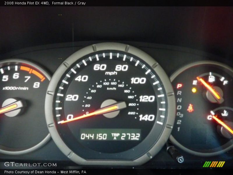 Formal Black / Gray 2008 Honda Pilot EX 4WD