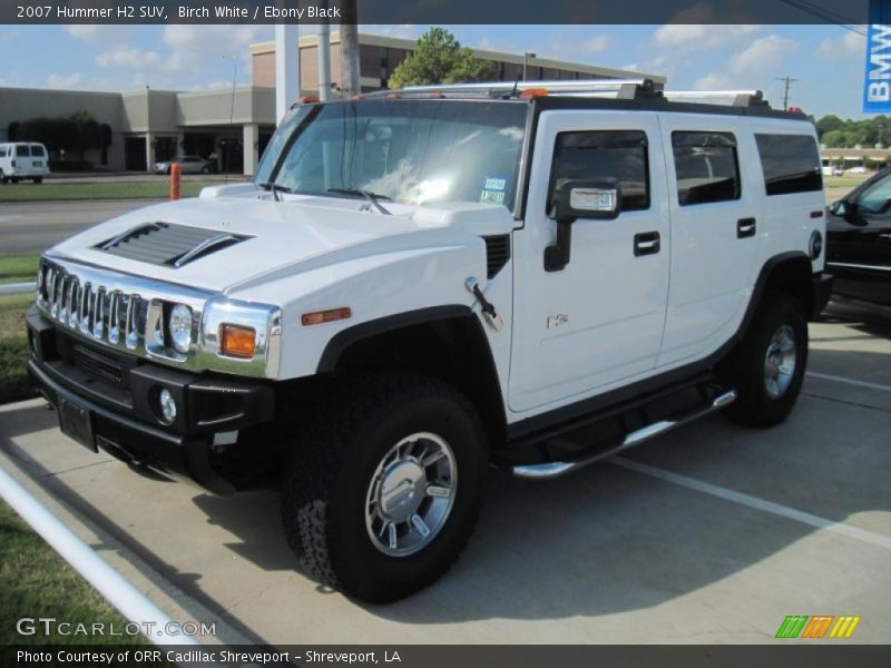 Birch White / Ebony Black 2007 Hummer H2 SUV