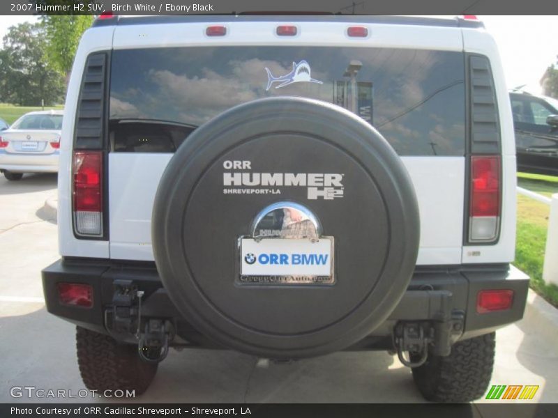 Birch White / Ebony Black 2007 Hummer H2 SUV
