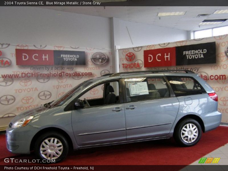 Blue Mirage Metallic / Stone Gray 2004 Toyota Sienna CE