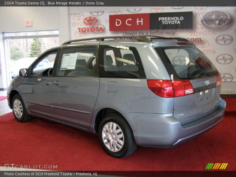 Blue Mirage Metallic / Stone Gray 2004 Toyota Sienna CE