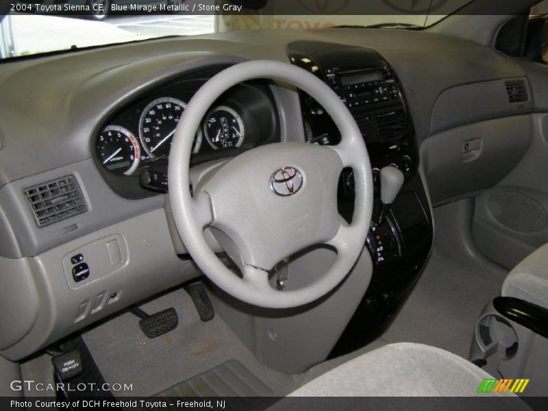 Blue Mirage Metallic / Stone Gray 2004 Toyota Sienna CE