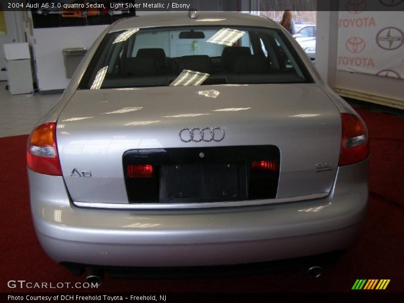 Light Silver Metallic / Ebony 2004 Audi A6 3.0 quattro Sedan