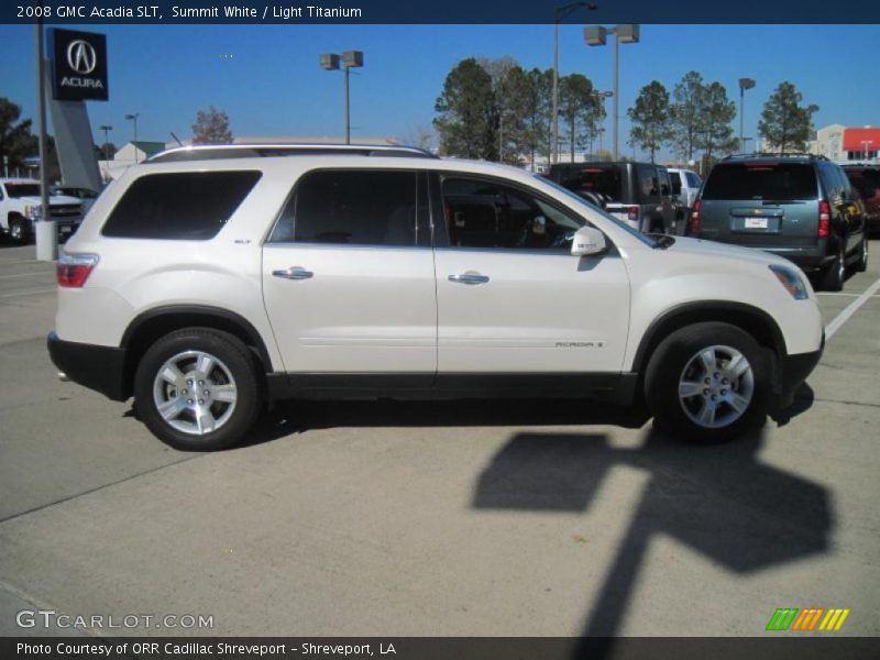 Summit White / Light Titanium 2008 GMC Acadia SLT