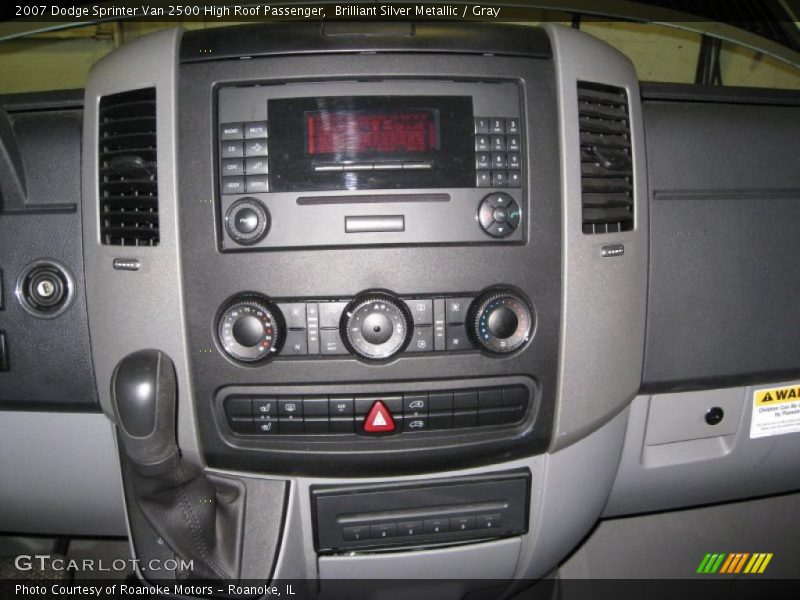 Controls of 2007 Sprinter Van 2500 High Roof Passenger