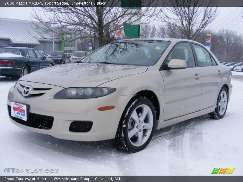 Smokestone / Black 2008 Mazda MAZDA6 i Sport Sedan