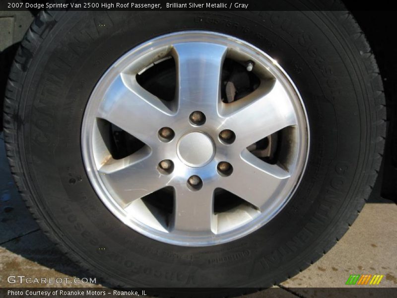 Brilliant Silver Metallic / Gray 2007 Dodge Sprinter Van 2500 High Roof Passenger