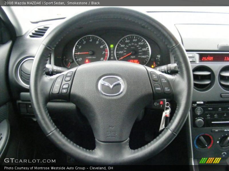 Smokestone / Black 2008 Mazda MAZDA6 i Sport Sedan