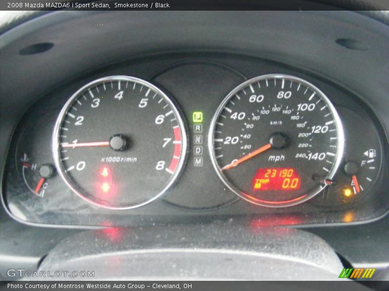 Smokestone / Black 2008 Mazda MAZDA6 i Sport Sedan