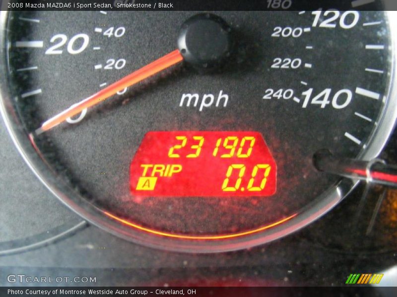 Smokestone / Black 2008 Mazda MAZDA6 i Sport Sedan