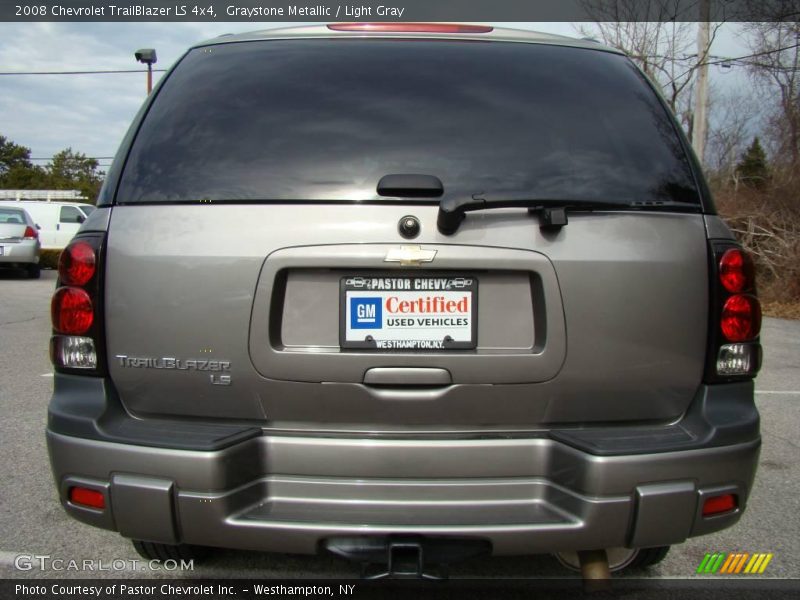 Graystone Metallic / Light Gray 2008 Chevrolet TrailBlazer LS 4x4