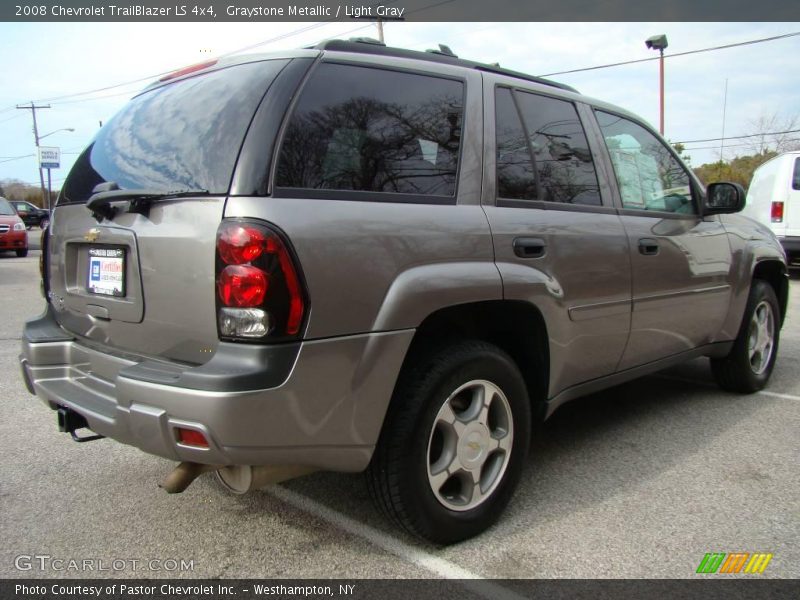 Graystone Metallic / Light Gray 2008 Chevrolet TrailBlazer LS 4x4