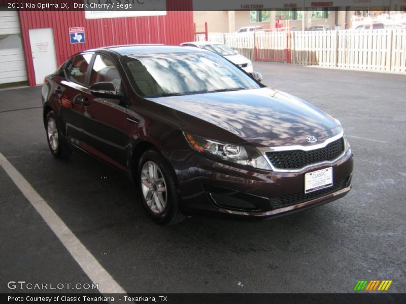 Dark Cherry / Beige 2011 Kia Optima LX