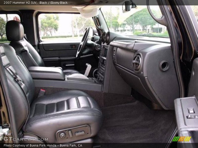  2007 H2 SUV Ebony Black Interior