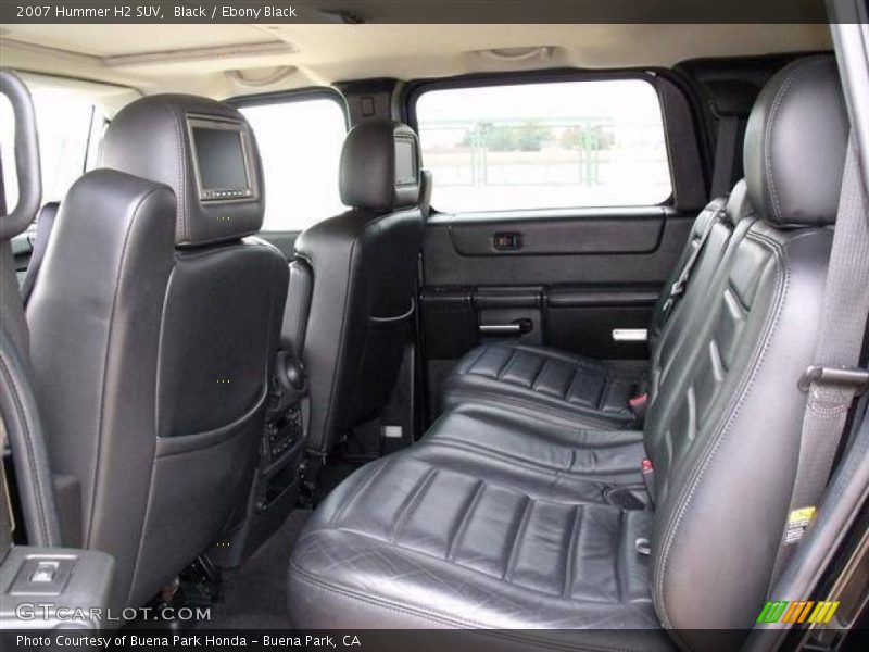 2007 H2 SUV Ebony Black Interior