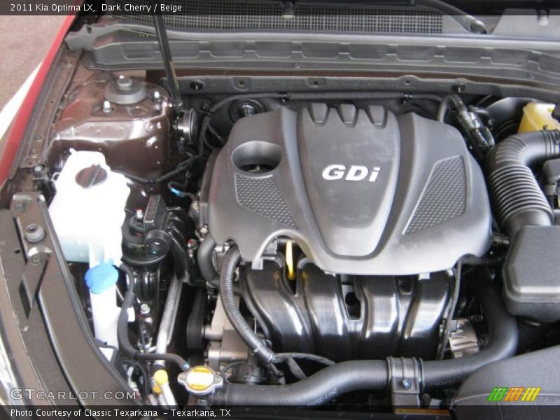  2011 Optima LX Engine - 2.4 Liter GDi DOHC 16-Valve VVT 4 Cylinder