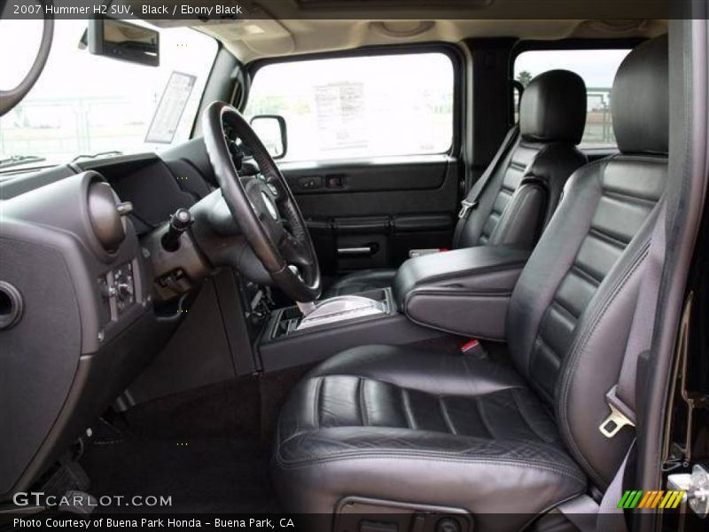  2007 H2 SUV Ebony Black Interior