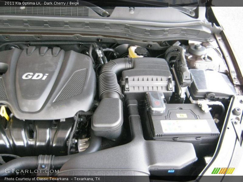  2011 Optima LX Engine - 2.4 Liter GDi DOHC 16-Valve VVT 4 Cylinder