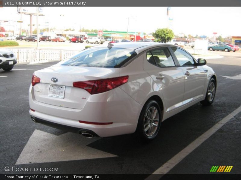 Snow White Pearl / Gray 2011 Kia Optima LX