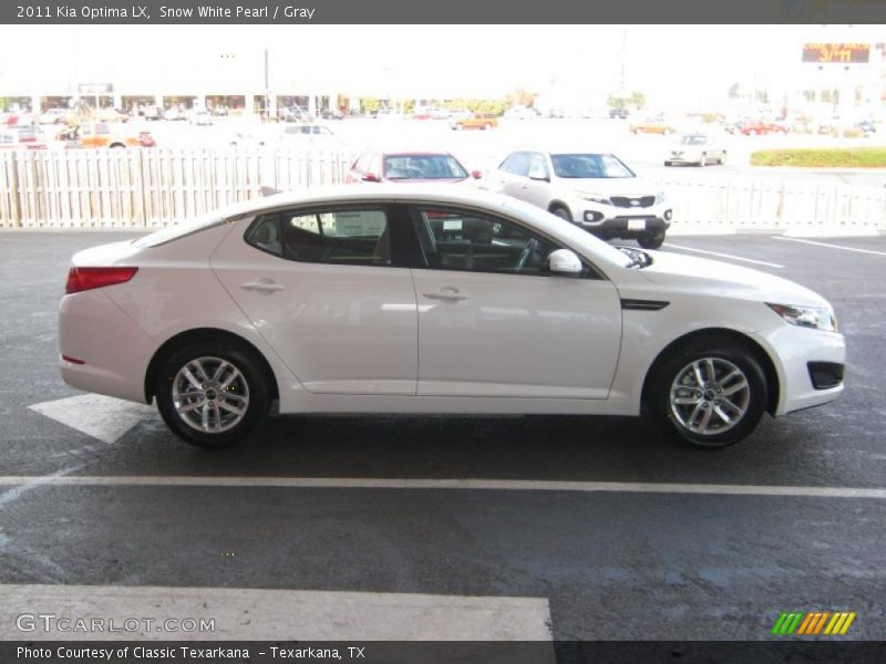 Snow White Pearl / Gray 2011 Kia Optima LX