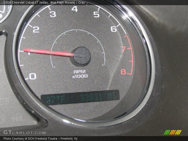 Blue Flash Metallic / Gray 2008 Chevrolet Cobalt LT Sedan