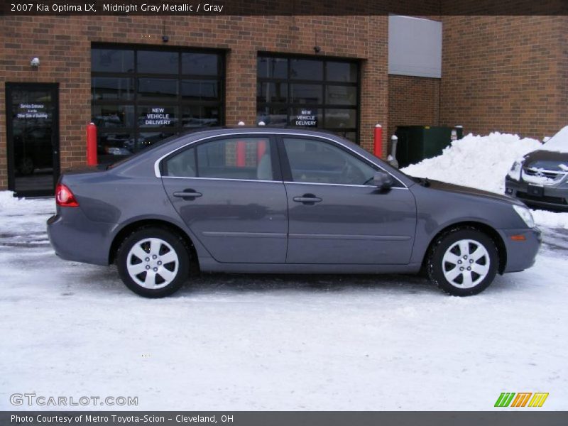 Midnight Gray Metallic / Gray 2007 Kia Optima LX