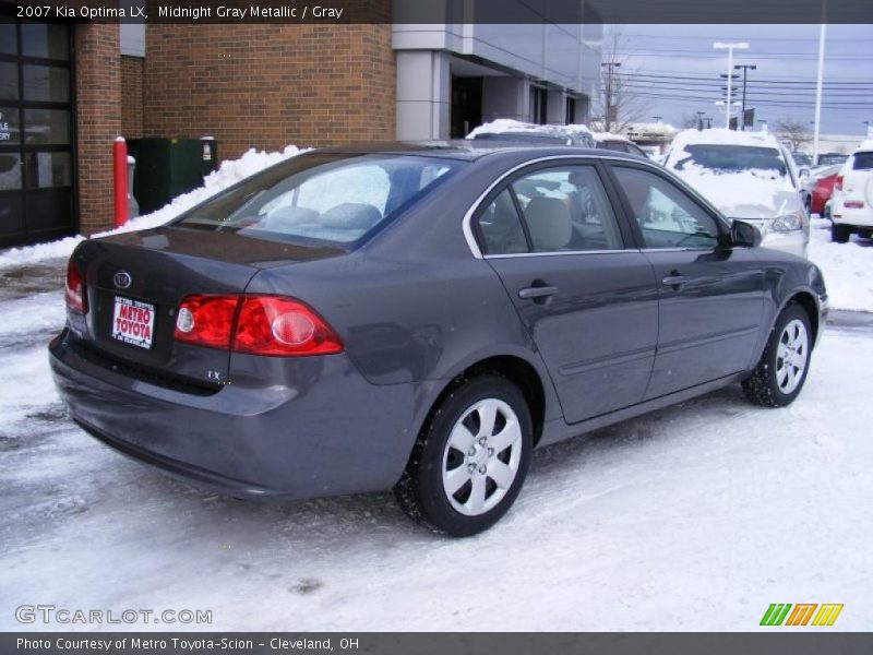 Midnight Gray Metallic / Gray 2007 Kia Optima LX