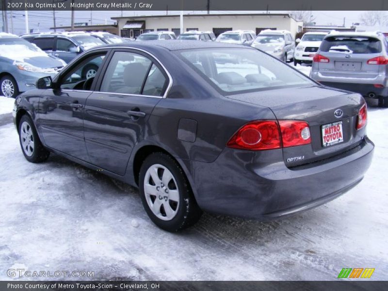 Midnight Gray Metallic / Gray 2007 Kia Optima LX