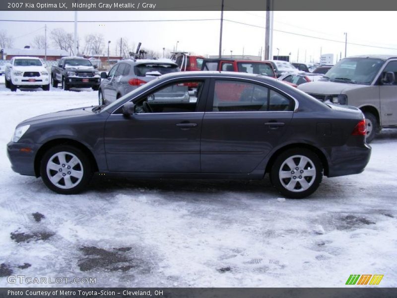 Midnight Gray Metallic / Gray 2007 Kia Optima LX