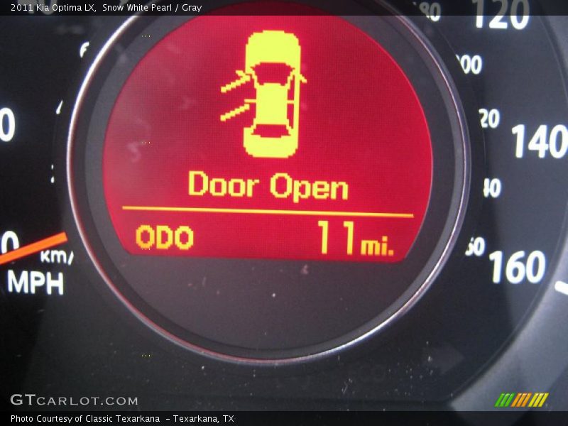 Snow White Pearl / Gray 2011 Kia Optima LX