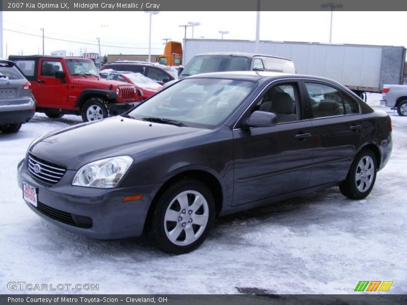Midnight Gray Metallic / Gray 2007 Kia Optima LX