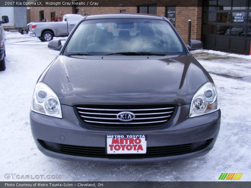 Midnight Gray Metallic / Gray 2007 Kia Optima LX