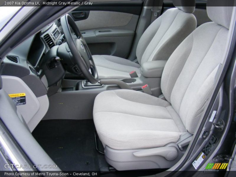 Midnight Gray Metallic / Gray 2007 Kia Optima LX