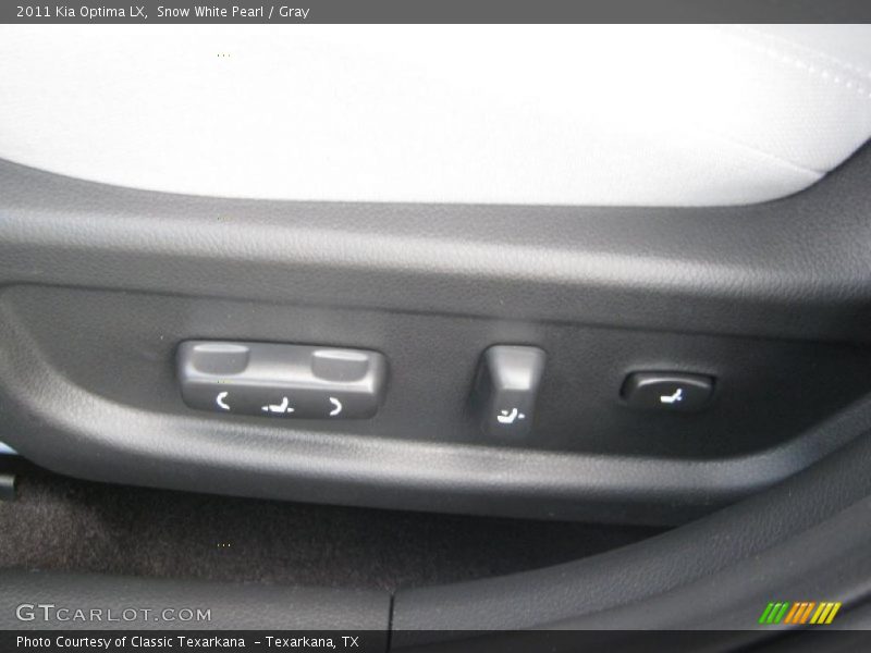 Snow White Pearl / Gray 2011 Kia Optima LX
