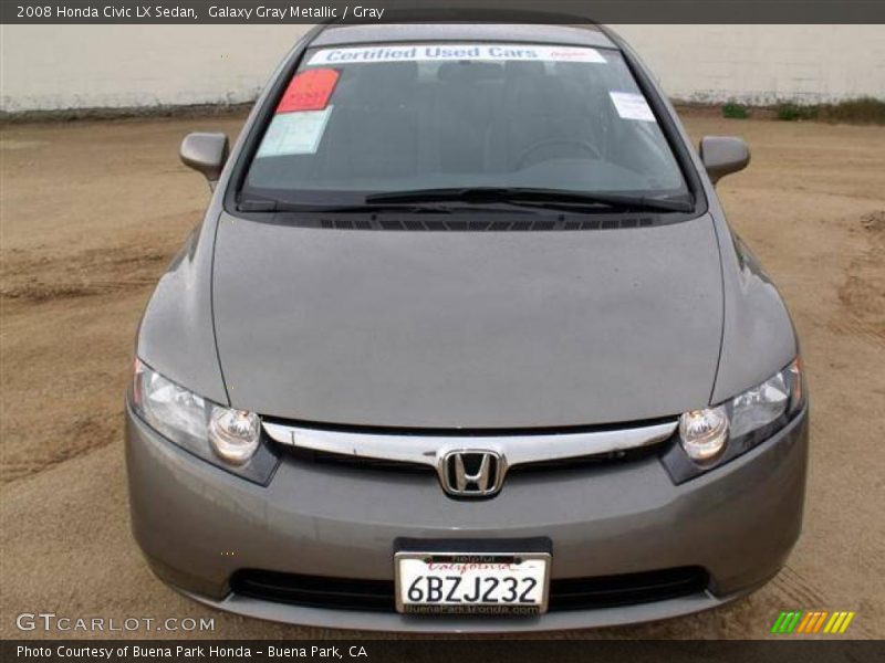 Galaxy Gray Metallic / Gray 2008 Honda Civic LX Sedan