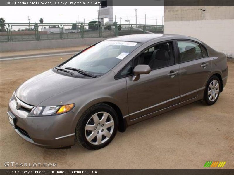 Galaxy Gray Metallic / Gray 2008 Honda Civic LX Sedan