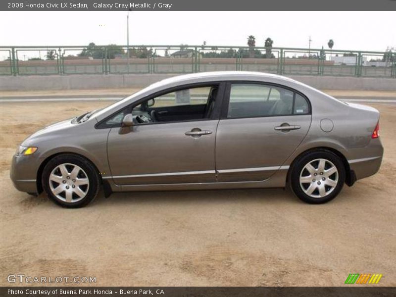 Galaxy Gray Metallic / Gray 2008 Honda Civic LX Sedan