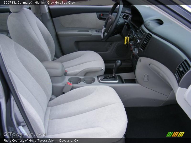 Midnight Gray Metallic / Gray 2007 Kia Optima LX