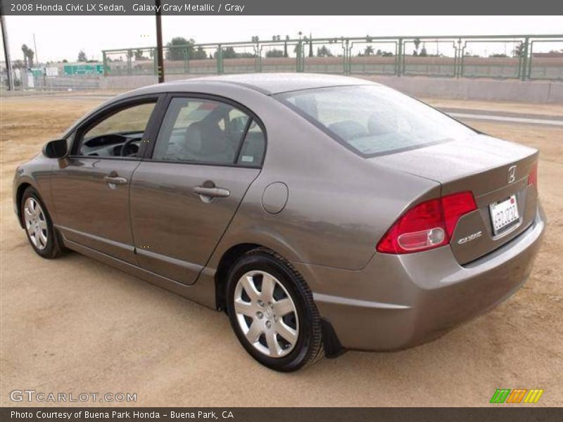 Galaxy Gray Metallic / Gray 2008 Honda Civic LX Sedan