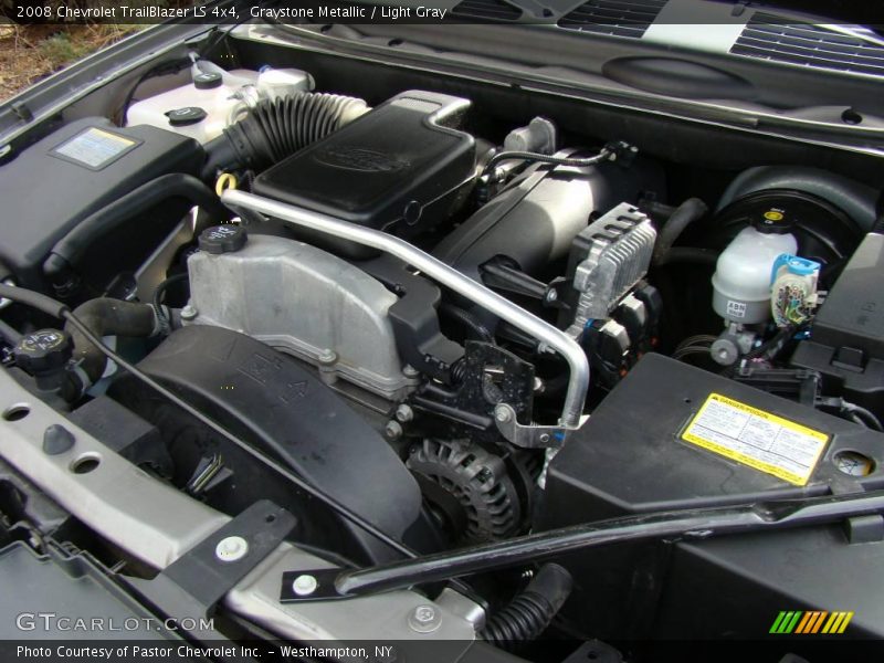 Graystone Metallic / Light Gray 2008 Chevrolet TrailBlazer LS 4x4